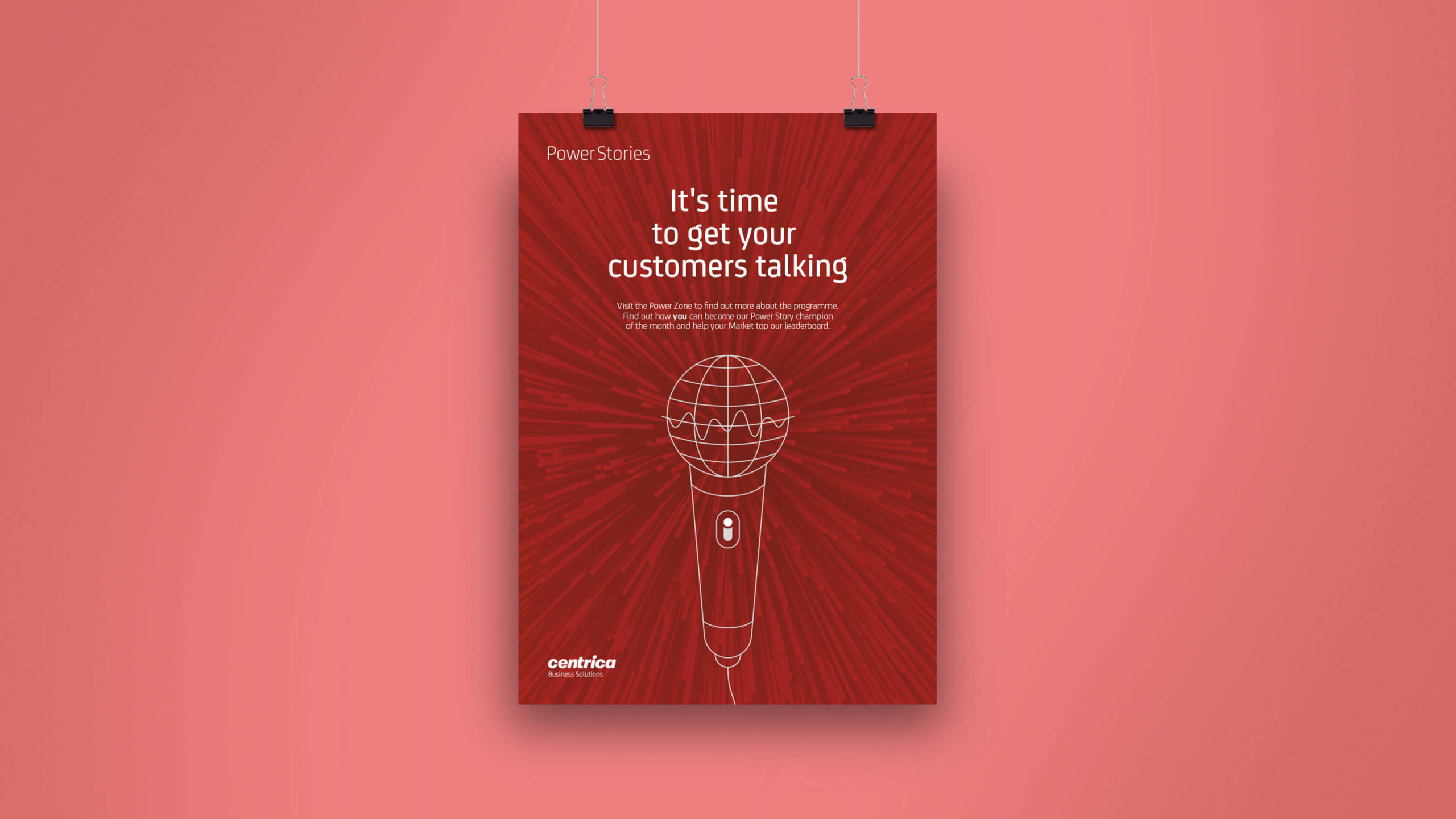 Centrica Business Solutions office wall poster