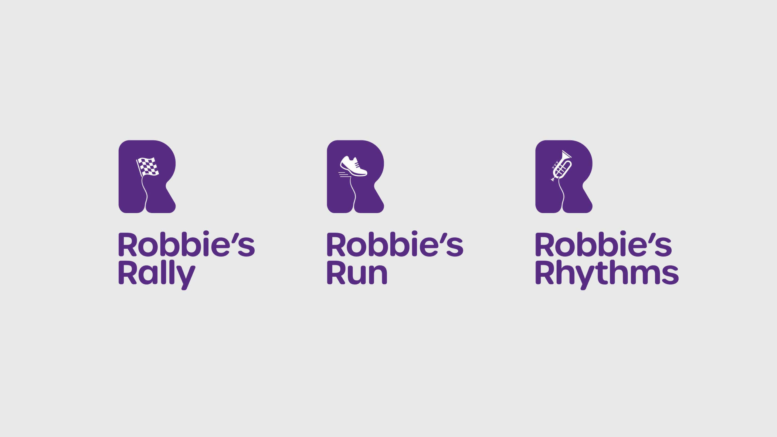 Robbie's Rehab subrand identities